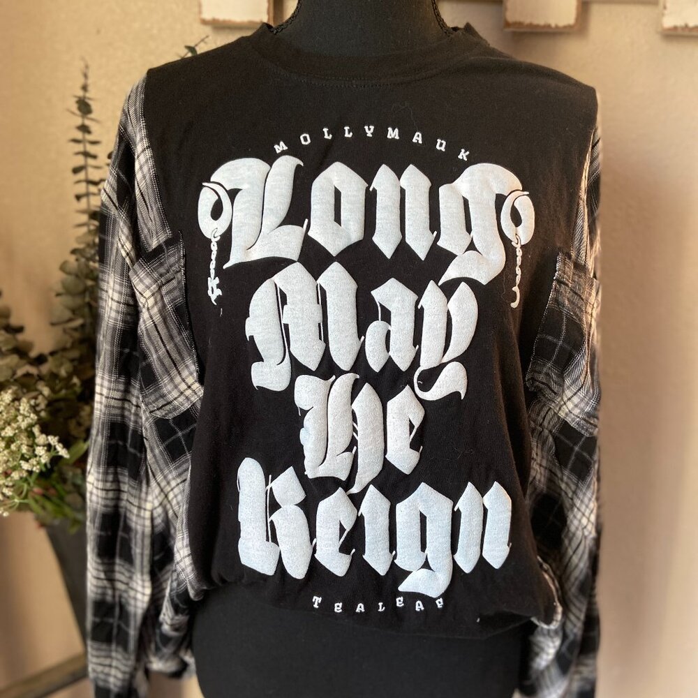 Critical Role The Mighty Nein Mollymauk Tealeaf Refashioned Flannel Upcycle ~M/L